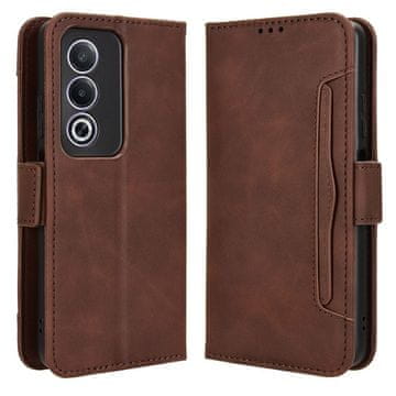 GS Preklopni ovitek za Oppo A80, reža za kartico, rjav