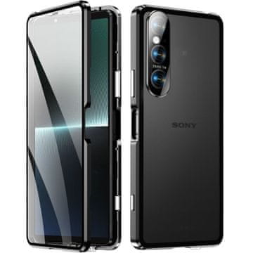 Overboard Magnetni stekleni ovitek za Sony Xperia 1 VI, črn