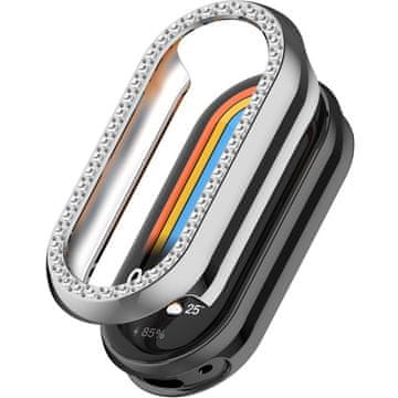 GS Ovitek Diamond za Xiaomi Smart Mi Band 9, srebrn