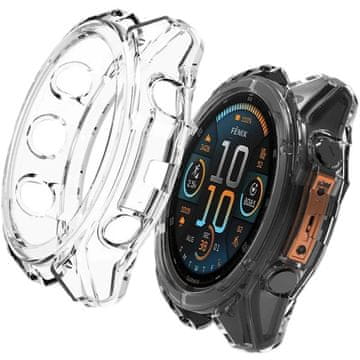 GS Zaščitni silikonski ovitek za Garmin Fenix 8 51 mm, prozoren