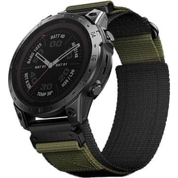 GS Najlonski pašček Quickfit za Garmin Fenix 5/6/6 PRO/7/8 47mm Forerunner 965/955/945, zelen