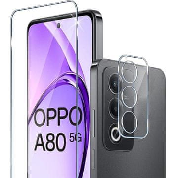 Overboard Kaljeno steklo za zaslon in kamero 9H za Oppo A80