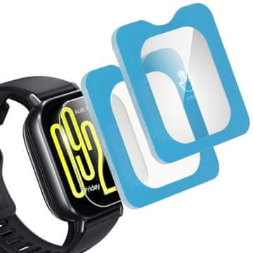 Overboard 2x kaljeno steklo z okvirjem za Xiaomi Redmi Watch 5 Active