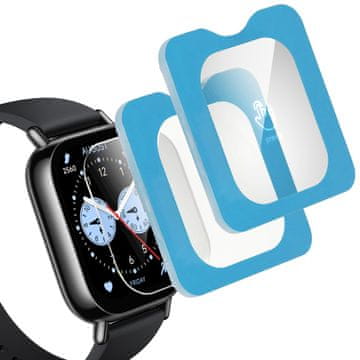 Overboard 2x kaljeno steklo z okvirjem za Xiaomi Redmi Watch 5 Lite
