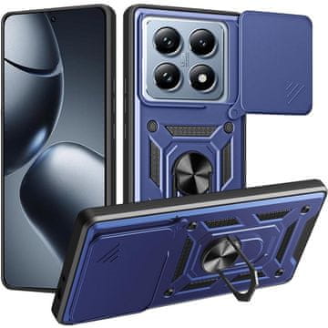 GS Oklepno ohišje za Xiaomi 14T, CamShield Slide, modro