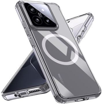 GS Ovitek za Xiaomi 14T Pro, Fusion Hybrid, za MagSafe, prozoren