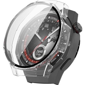GS Ovitek za Huawei Watch GT 5 Pro 46 mm, prozoren + kaljeno steklo
