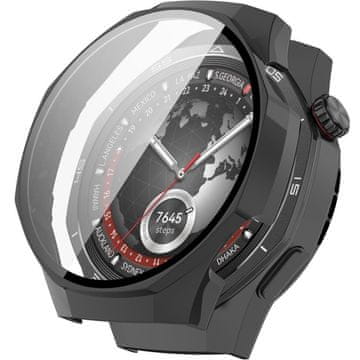GS Ovitek za Huawei Watch GT 5 Pro 46 mm, črn + kaljeno steklo