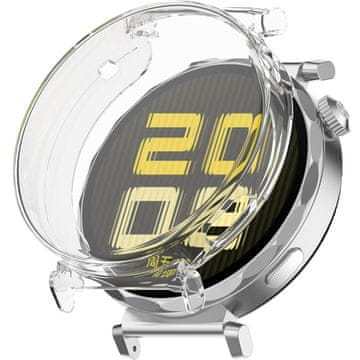 GS Ovitek 2 v 1 z zaščitno folijo za Huawei Watch GT 5 41 mm, prozoren