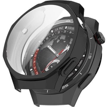 GS Ovitek 2 v 1 z zaščitno folijo za Huawei Watch GT 5 Pro 46 mm, črn