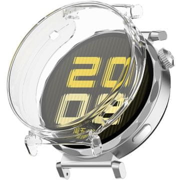 GS Ovitek 2 v 1 z zaščitno folijo za Huawei Watch GT 5 Pro 42 mm, prozoren