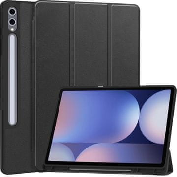 Overboard Pametni ovitek za Samsung Galaxy Tab S10 Ultra z držalom za pisalo, črn