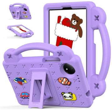 GS Ovitek za Xiaomi Redmi Pad SE 8.7", Cute Patterns, s stojalom, vijoličen