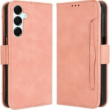 GS Ovitek s preklopom za Samsung Galaxy A16 / A16 5G, reža za kartico, roza