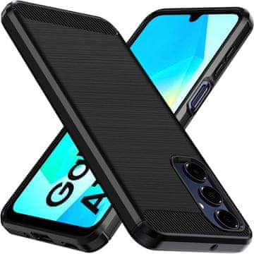 GS Ovitek za Samsung Galaxy A16 / A16 5G, karbonski, črn