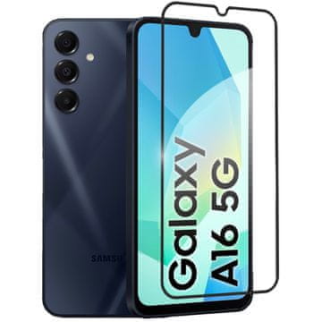 GS 3D kaljeno steklo za Samsung Galaxy A16 / A16 5G, črn okvir