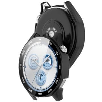 GS Ovitek 2 v 1 + kaljeno steklo za Huawei Watch GT 5 46 mm, črn
