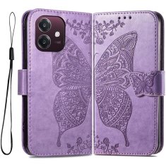 GS Ovitek za Oppo A40 / Oppo A40m, metuljček, vijoličen