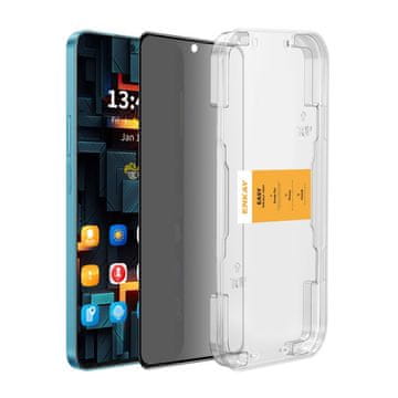ENKAY Kaljeno steklo za Google Pixel 9 / 9 Pro, proti vohunjenju, sivo