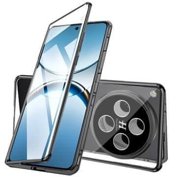 GS Ovitek za Oppo Find X8 Pro, magnetno dvojno steklo, črn