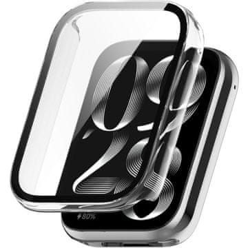 GS Ovitek 2 v 1 + kaljeno steklo za Xiaomi Smart Band 9 Pro, prozoren