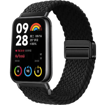 GS Najlonski pašček za Xiaomi Smart Band 8 Pro / Xiaomi Smart Band 9 Pro, črne barve