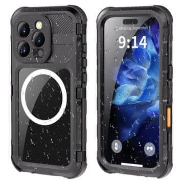 Box Vodoodporni ovitek IP68 za iPhone 16 Pro, MagSafe, za plavanje