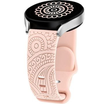 GS Univerzalni silikonski pašček 20 mm, Carven, roza