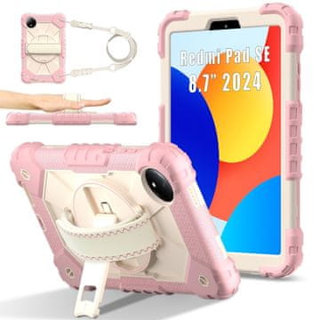 GS Otroški ovitek za Xiaomi Redmi Pad SE 8.7", oklepljen, roza