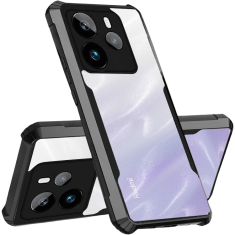 Overboard Ovitek za Xiaomi Redmi Note 14 5G, hibridni z zaščito pred padci, črn