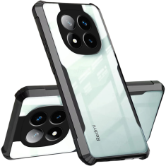 Overboard Ovitek za Xiaomi Redmi Note 14 Pro 5G / Xiaomi Poco X7 5G, hibridni z zaščito pred padci, črn
