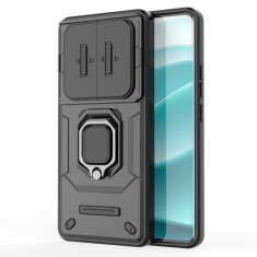 Overboard Ovitek za Xiaomi Redmi Note 14 Pro 5G / Xiaomi Poco X7 5G, stojalo s kamero in objektivom, črn