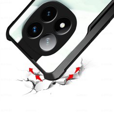 Overboard Ovitek za Xiaomi Redmi Note 14 Pro+ 5G, hibridni z zaščito pred padci, črn