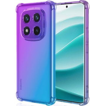 GS Gradientni ovitek proti padcem za Xiaomi Redmi Note 14 Pro 5G / Xiaomi Poco X7 5G, vijoličen / moder