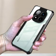 Overboard Ovitek za Xiaomi Redmi Note 14 Pro 5G / Xiaomi Poco X7 5G, hibridni z zaščito pred padci, črn