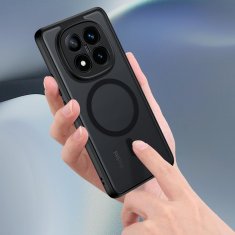 Overboard Ovitek za Xiaomi Redmi Note 14 Pro+ 5G, za MagSafe, mat ovitek, črn
