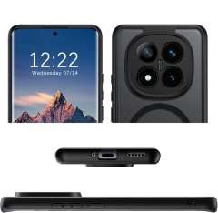 Overboard Ovitek za Xiaomi Redmi Note 14 Pro+ 5G, za MagSafe, mat ovitek, črn