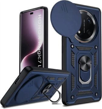 GS Oklepni ovitek za Honor Magic 7 Lite, CamShield Slide, moder