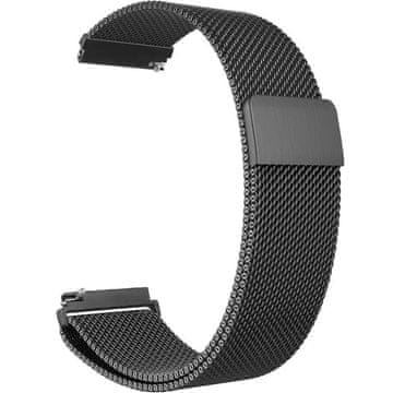 GS Univerzalna milanska zapestnica 22 mm, črna