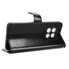GS Ovitek denarnica Crazy Horse za OnePlus 13R, črn