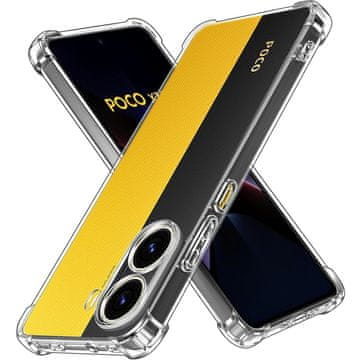 Overboard Ovitek za Xiaomi Poco X7 Pro 5G, odporen proti padcem, prozoren