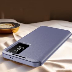 GS Ovitek denarnica s preklopom za Samsung Galaxy S25 Ultra Smart View, vijoličen