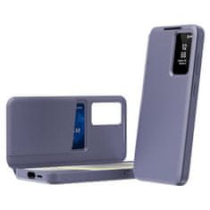 GS Ovitek denarnica s preklopom za Samsung Galaxy S25 Ultra Smart View, vijoličen