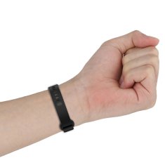 GS Silikonski pašček za Xiaomi Smart Band 9 Active / Xiaomi Redmi Band 3, črn