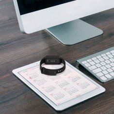 GS Silikonski pašček za Xiaomi Smart Band 9 Active / Xiaomi Redmi Band 3, črn