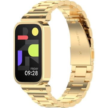 GS Jeklena zapestnica za Xiaomi Smart Band 9 Active / Xiaomi Redmi Band 3, zlata