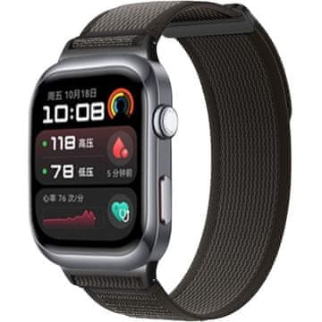 GS Najlonski pašček za Huawei Watch D2, črne barve