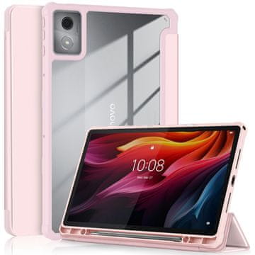 GS Hibridni ovitek za Lenovo Tab K11 Plus Smartcase z držalom za pisalo, roza