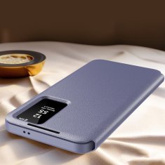 GS Ovitek denarnica s preklopom za Samsung Galaxy S23 Ultra Smart View, vijoličen