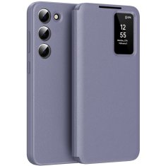 GS Ovitek denarnica s preklopom za Samsung Galaxy S22 Smart View, vijoličen